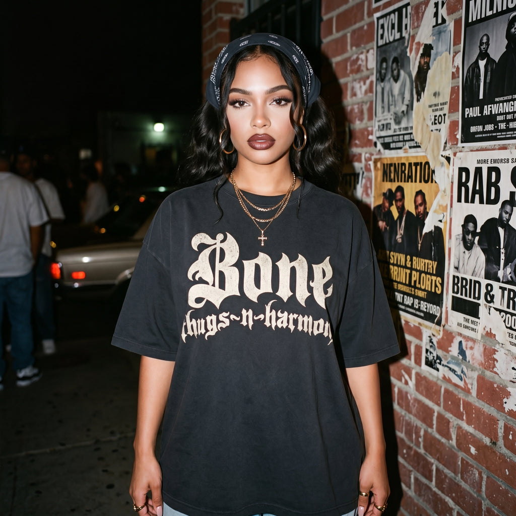 BTNH Logo Tee (Off White on Black)