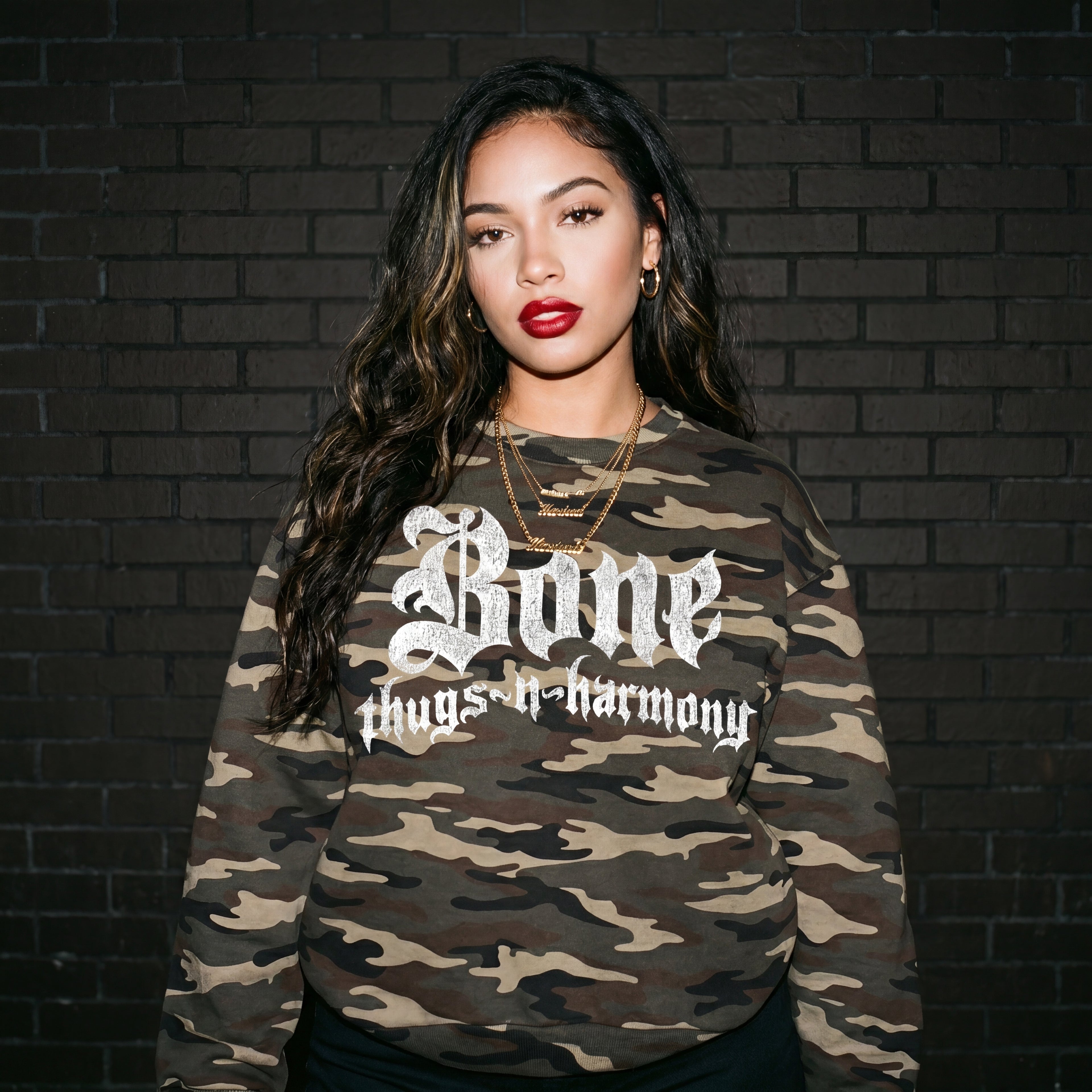 BTNH Logo Crewneck Sweatshirt (Camo)
