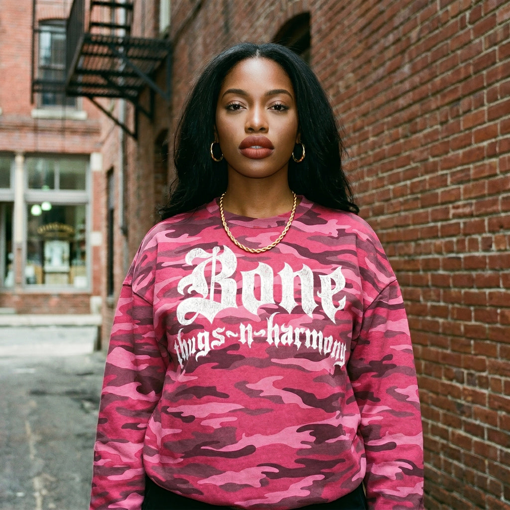 BTNH Logo Crewneck Sweatshirt (Pink Camo)