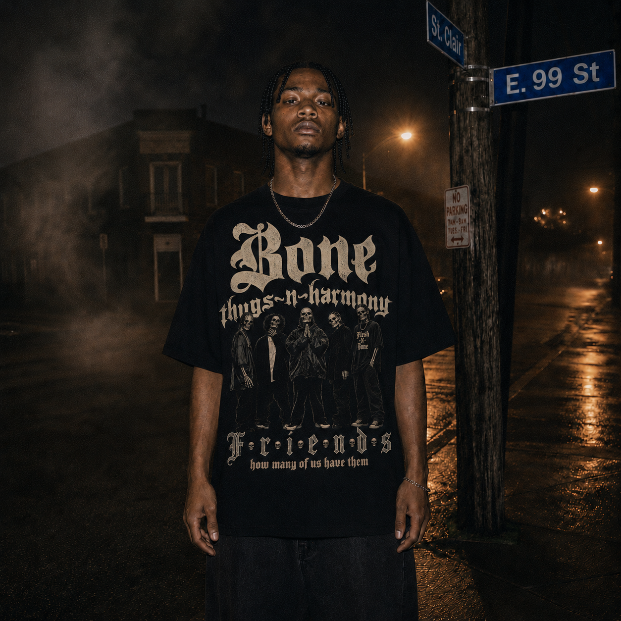 Bone Thugs-N-Harmony Friends Tee (Black)