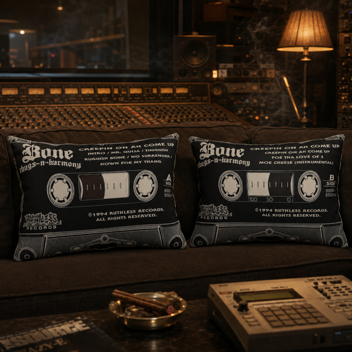 Bone Thugs-N-Harmony Creepin On Ah Come Up Cassette Pillow