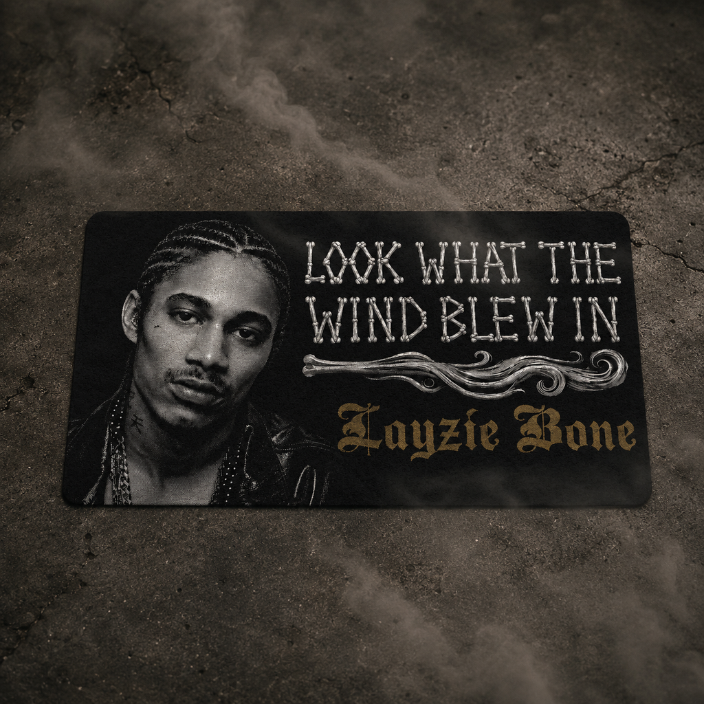 "Look What The Wind Blew In" Welcome Mat