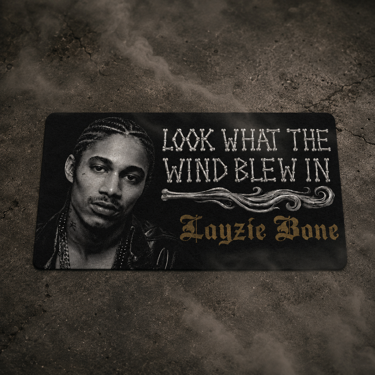"Look What The Wind Blew In" Welcome Mat