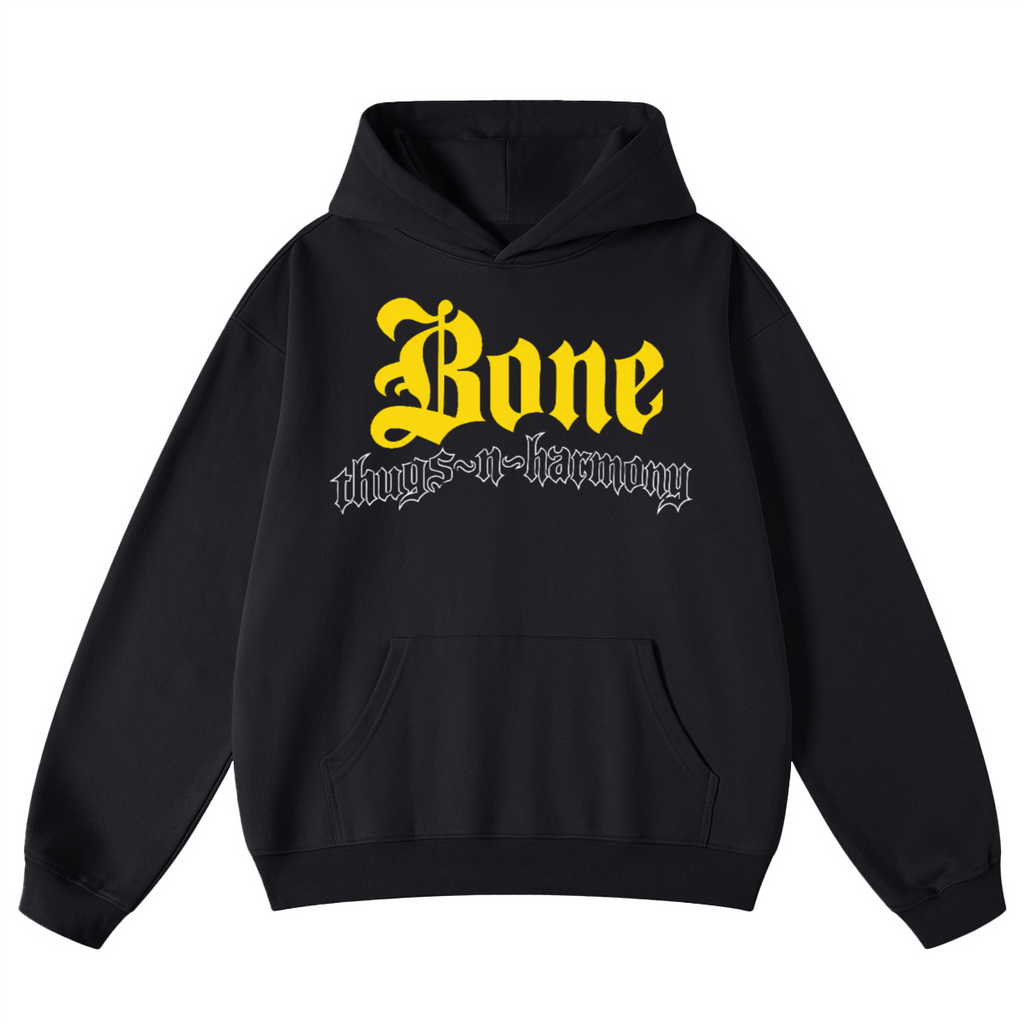 Bone Thugs-N-Harmony Logo Hoodie (Yellow on Black)