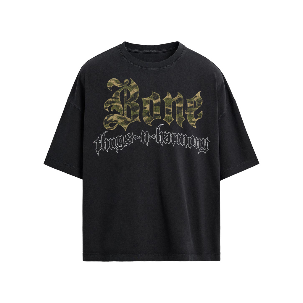 BTNH Logo Tee Camo on Black
