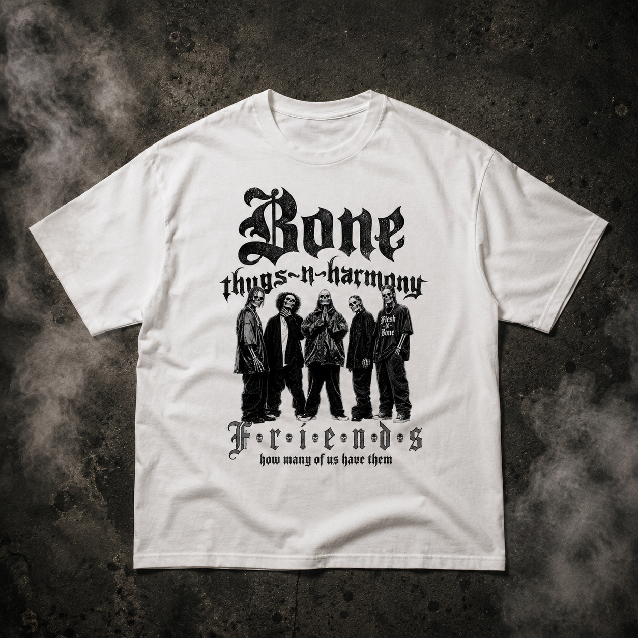 BTNH Friends Oversized Tee (White)