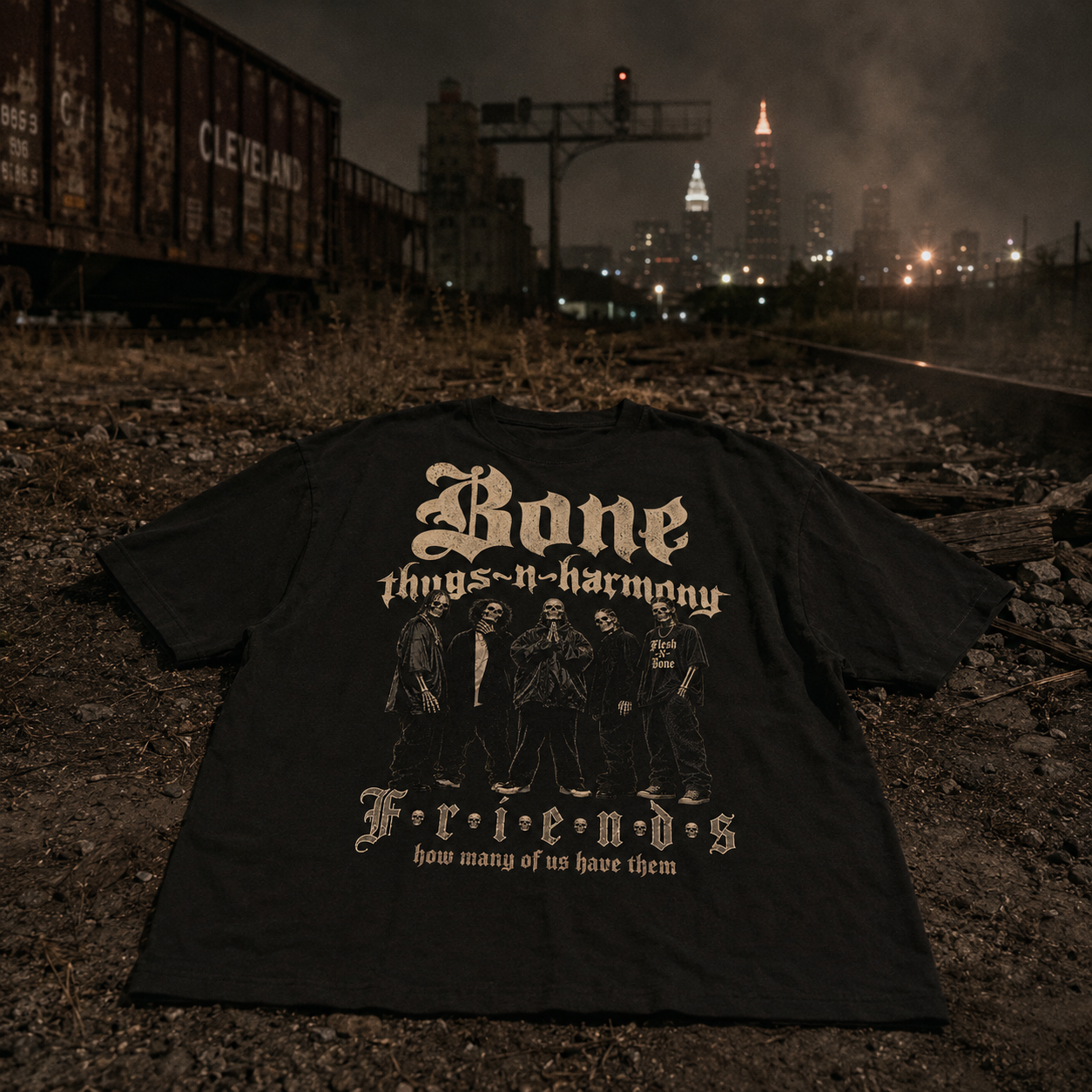 BTNH Friends Oversized Tee (Black)