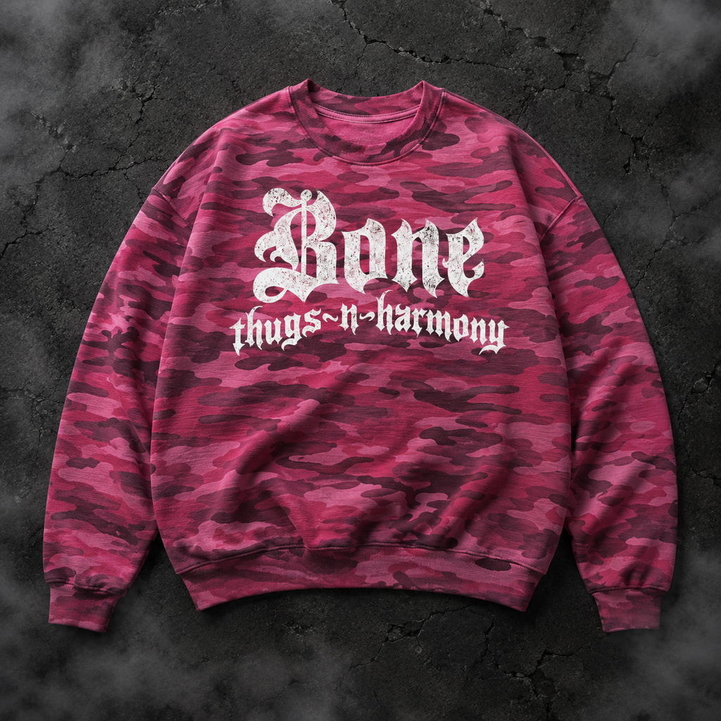 BTNH Logo Crewneck Sweatshirt (Pink Camo)