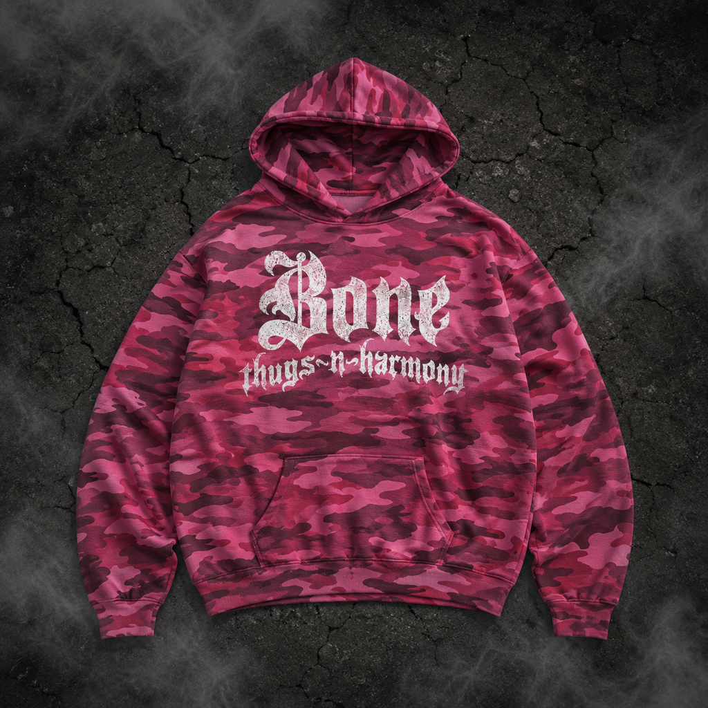 Bone Thugs-N-Harmony Logo Hoodie (Pink Camo)