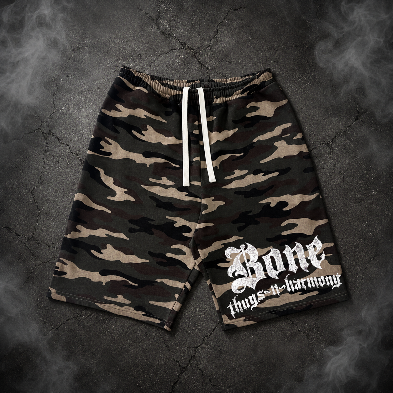 BTNH Camo Crewneck + Shorts Set