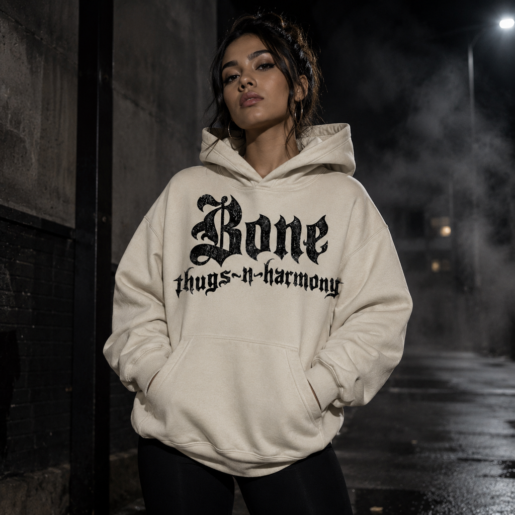 Bone Thugs-N-Harmony Logo Hoodie (Cream)