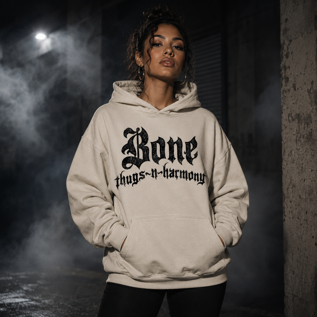 Bone Thugs-N-Harmony Logo Hoodie (Cream)