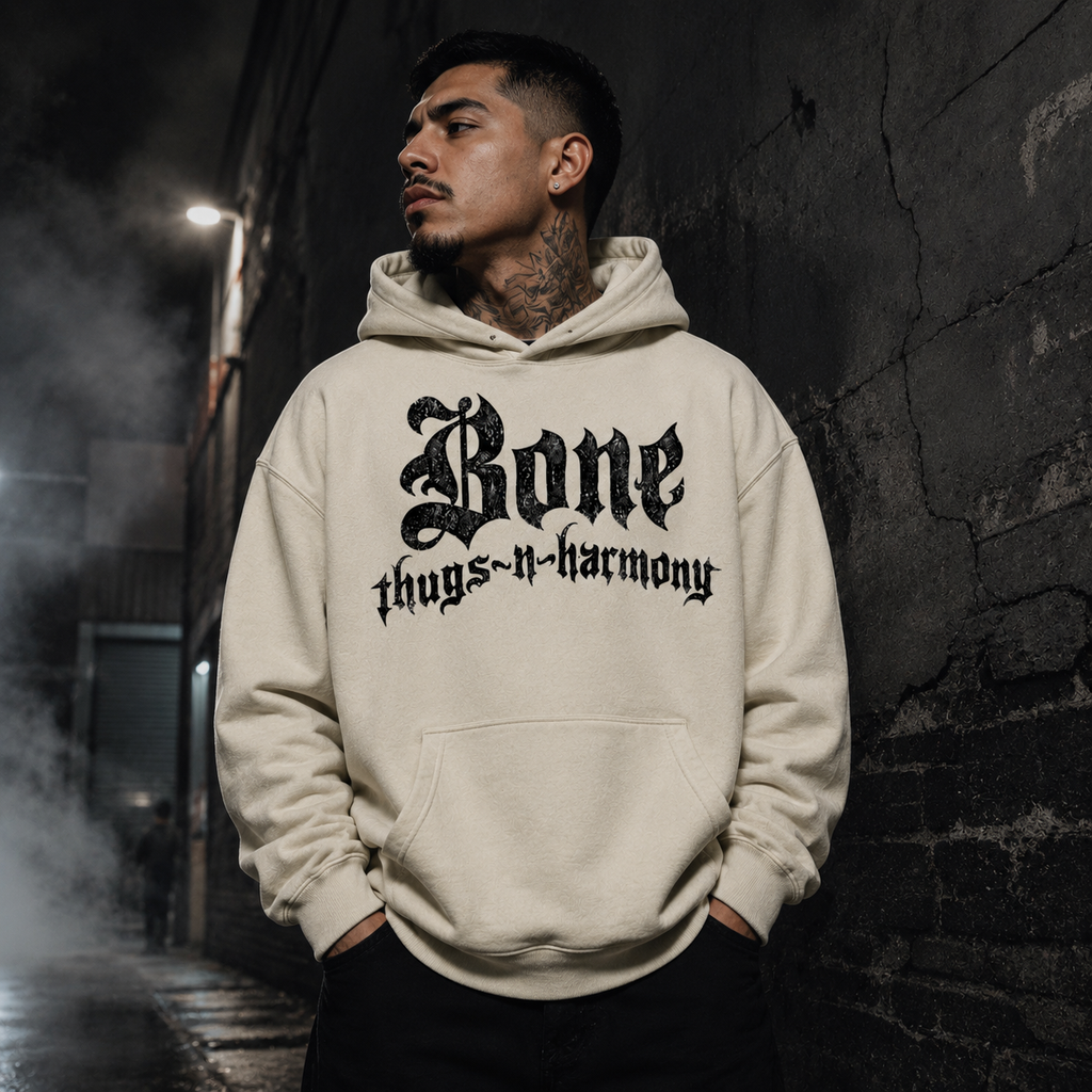 Bone Thugs-N-Harmony Logo Hoodie (Cream)