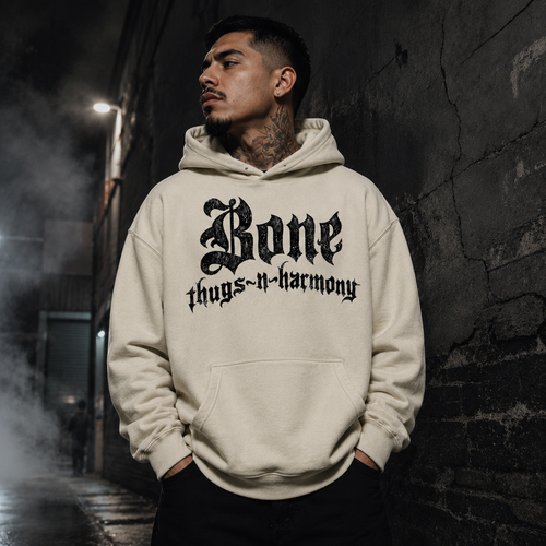 Bone Thugs-N-Harmony Logo Hoodie (Cream)