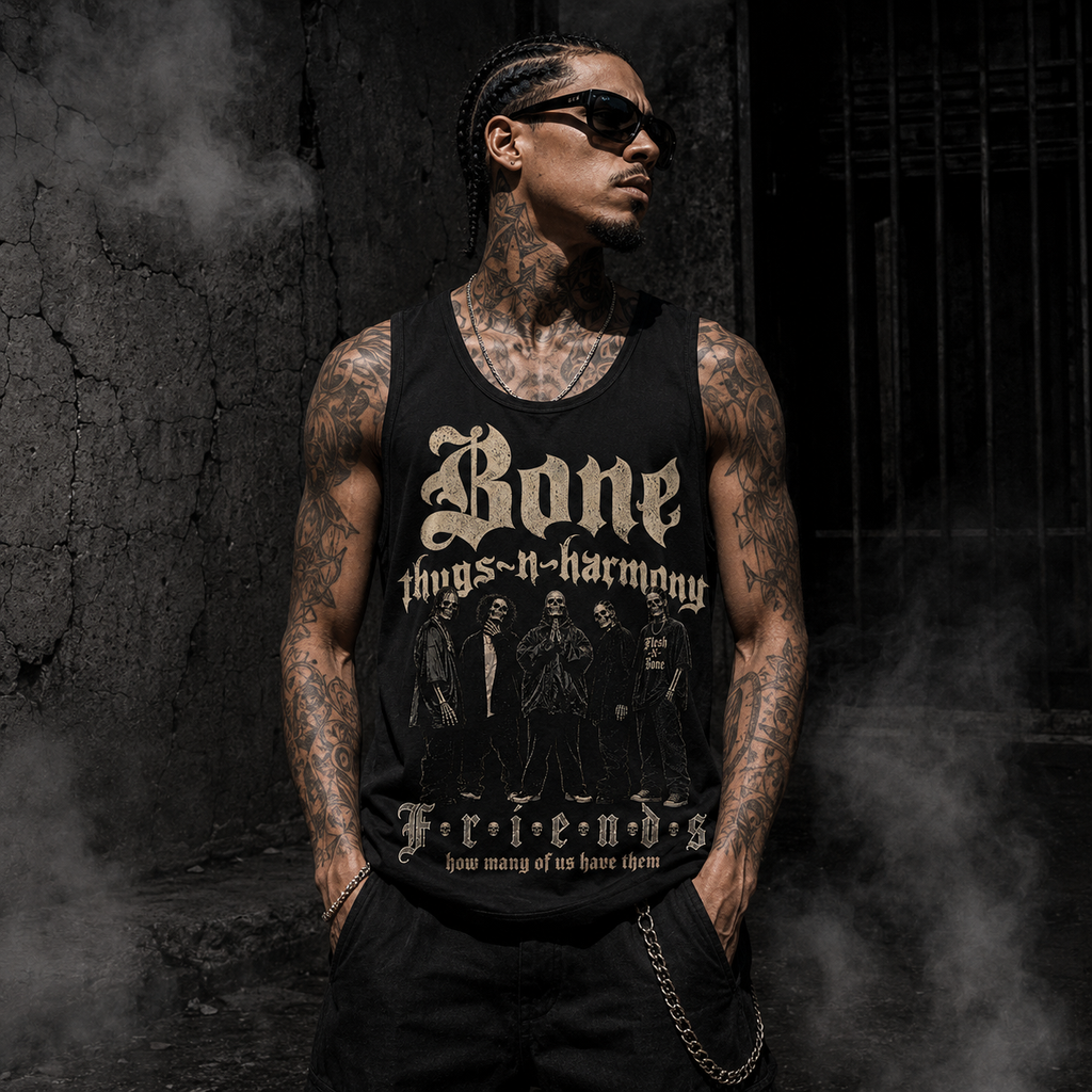 BTNH Friends black tank top male model