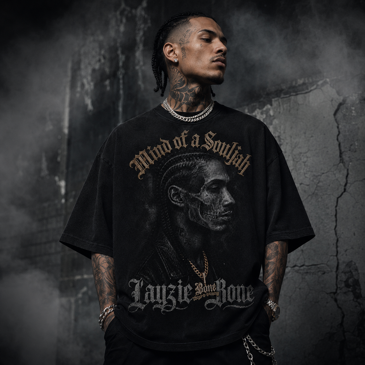 Mind Of A Souljah Oversized Tee (Black)
