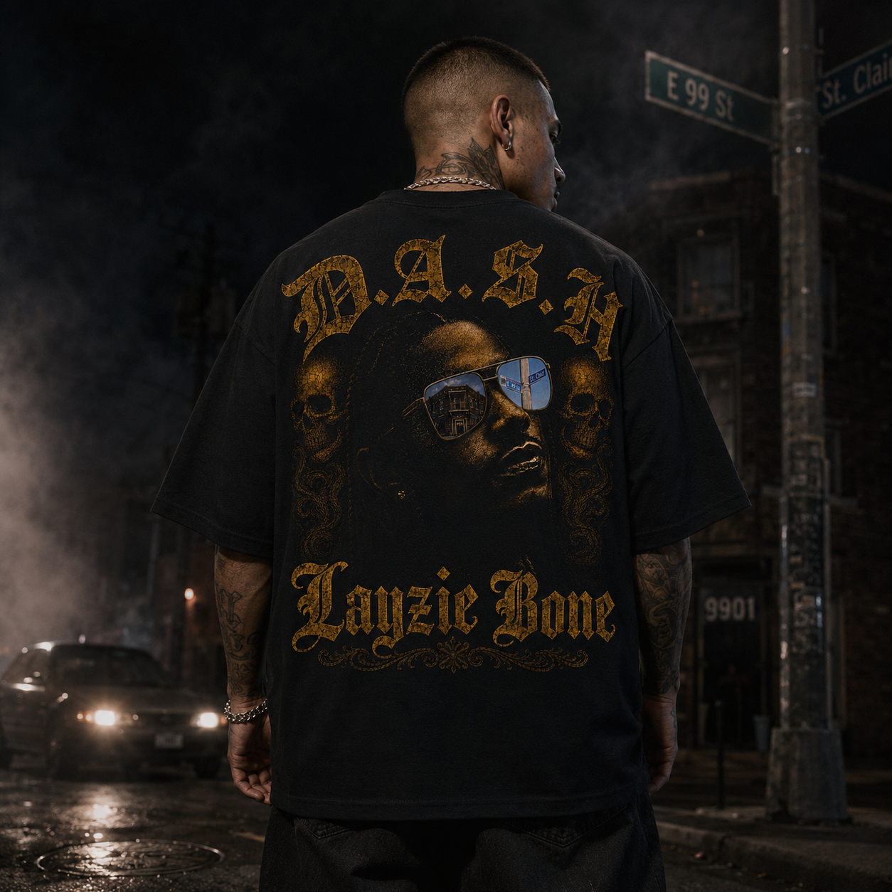 D.A.S.H. Lyric Oversized Tee (Black)