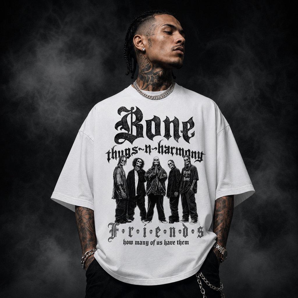 BTNH Friends Oversized Tee (White)