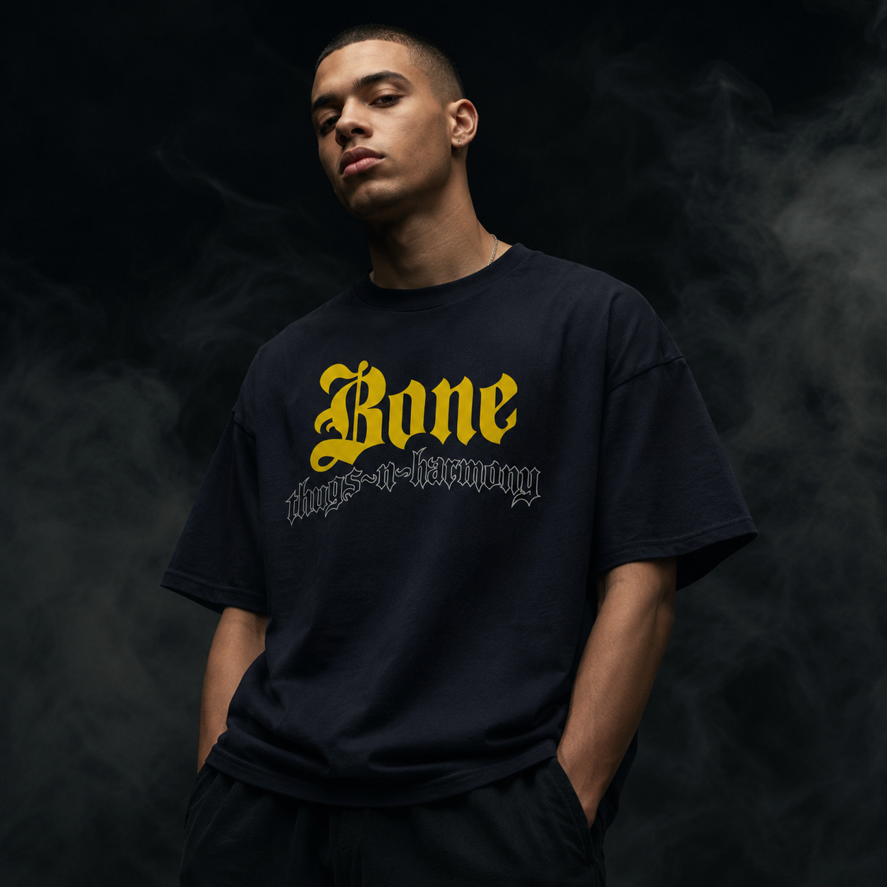 BTNH Logo Tee (Yellow on Black)