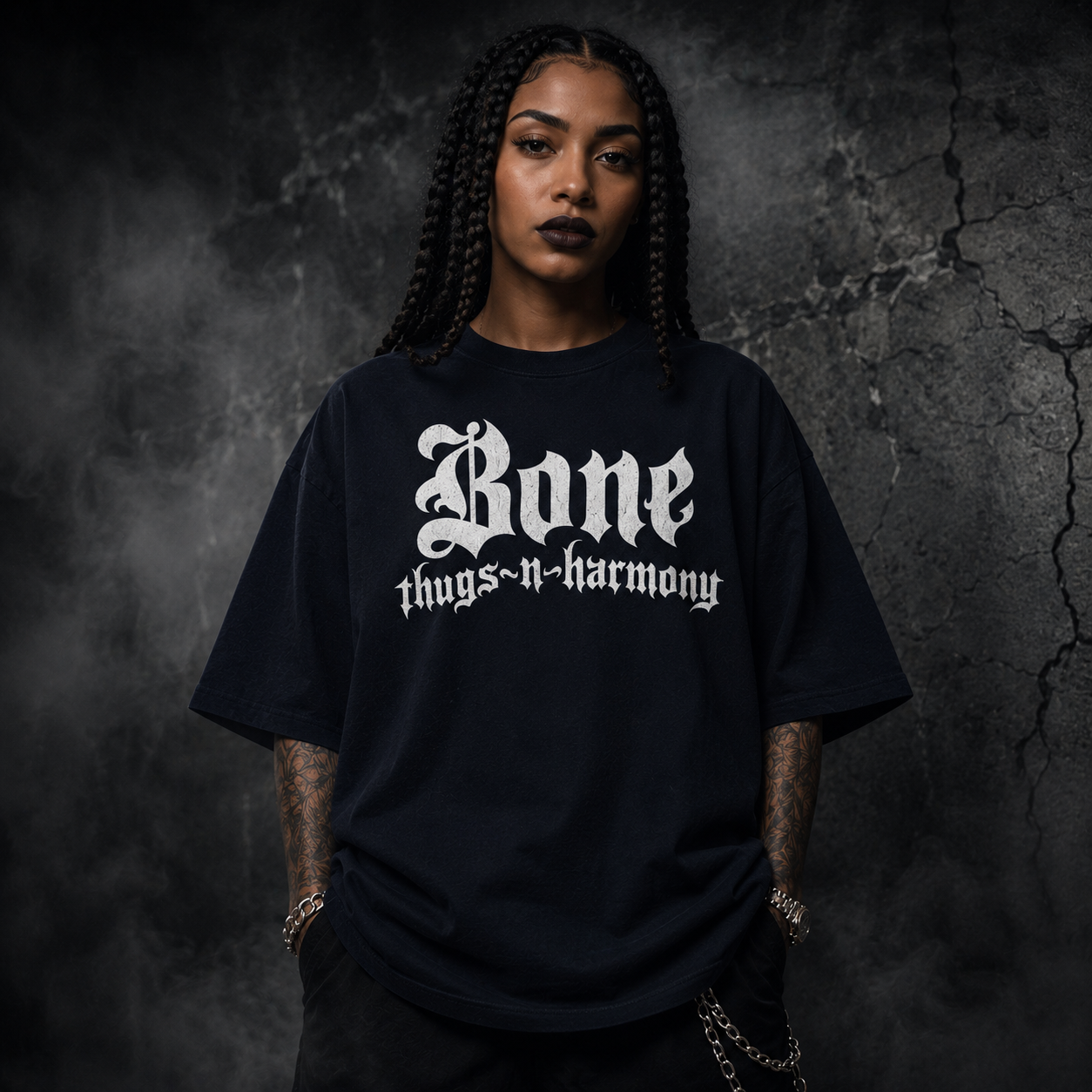 BTNH Logo Tee (White on Black)