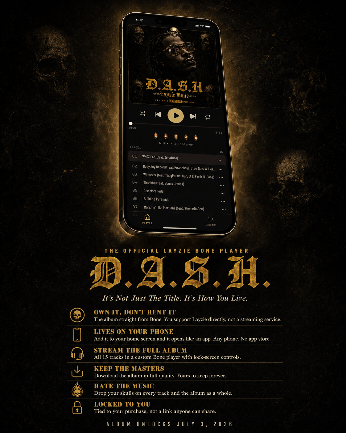D.A.S.H. Signed Bundle — Signed CD, Lyric Book & Tee (Pre-Order)
