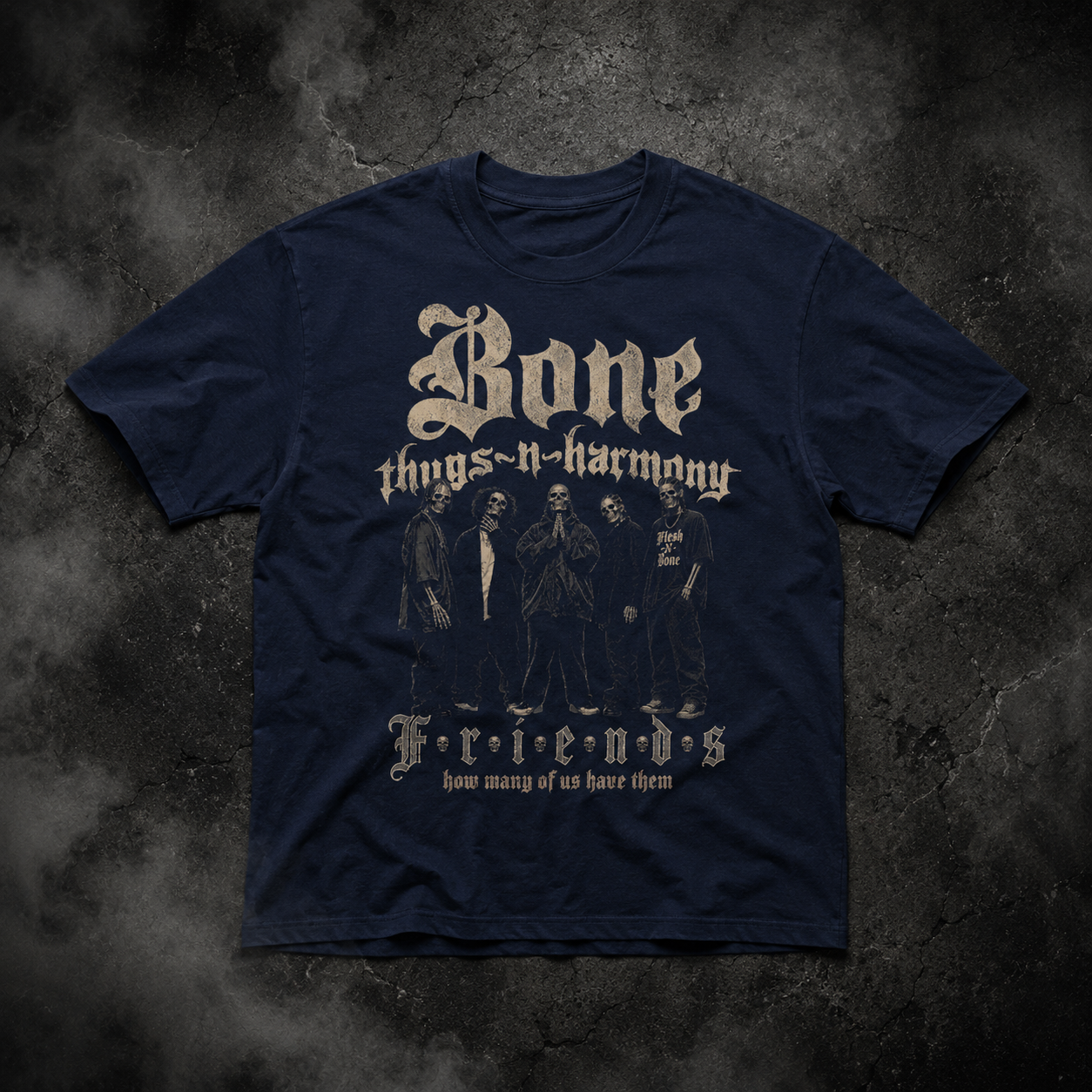 Bone Thugs-N-Harmony Friends Tee (Navy)