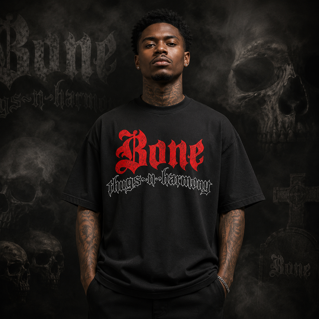 BTNH Logo Tee Red on Black