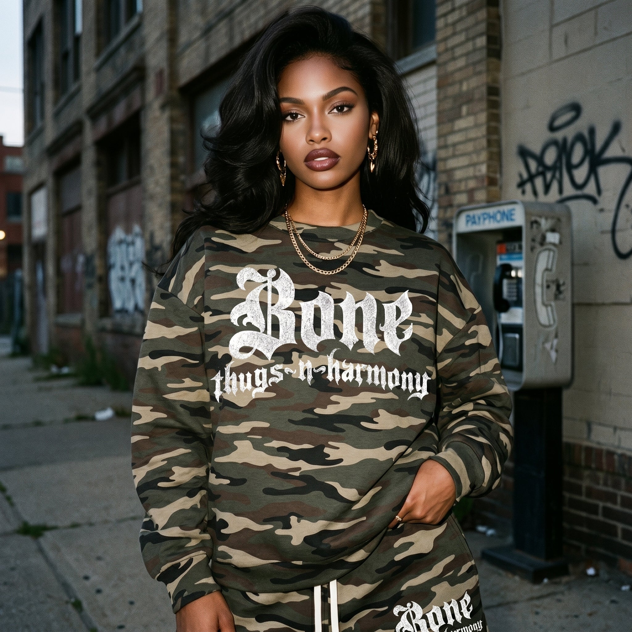 BTNH Logo Crewneck Sweatshirt (Camo)