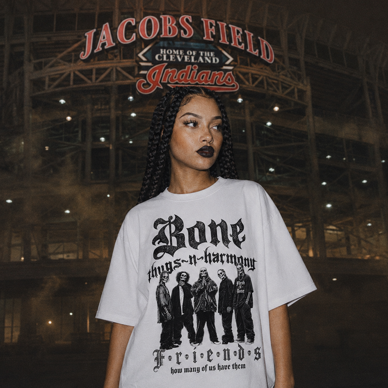 Bone Thugs-N-Harmony Friends Tee (White)