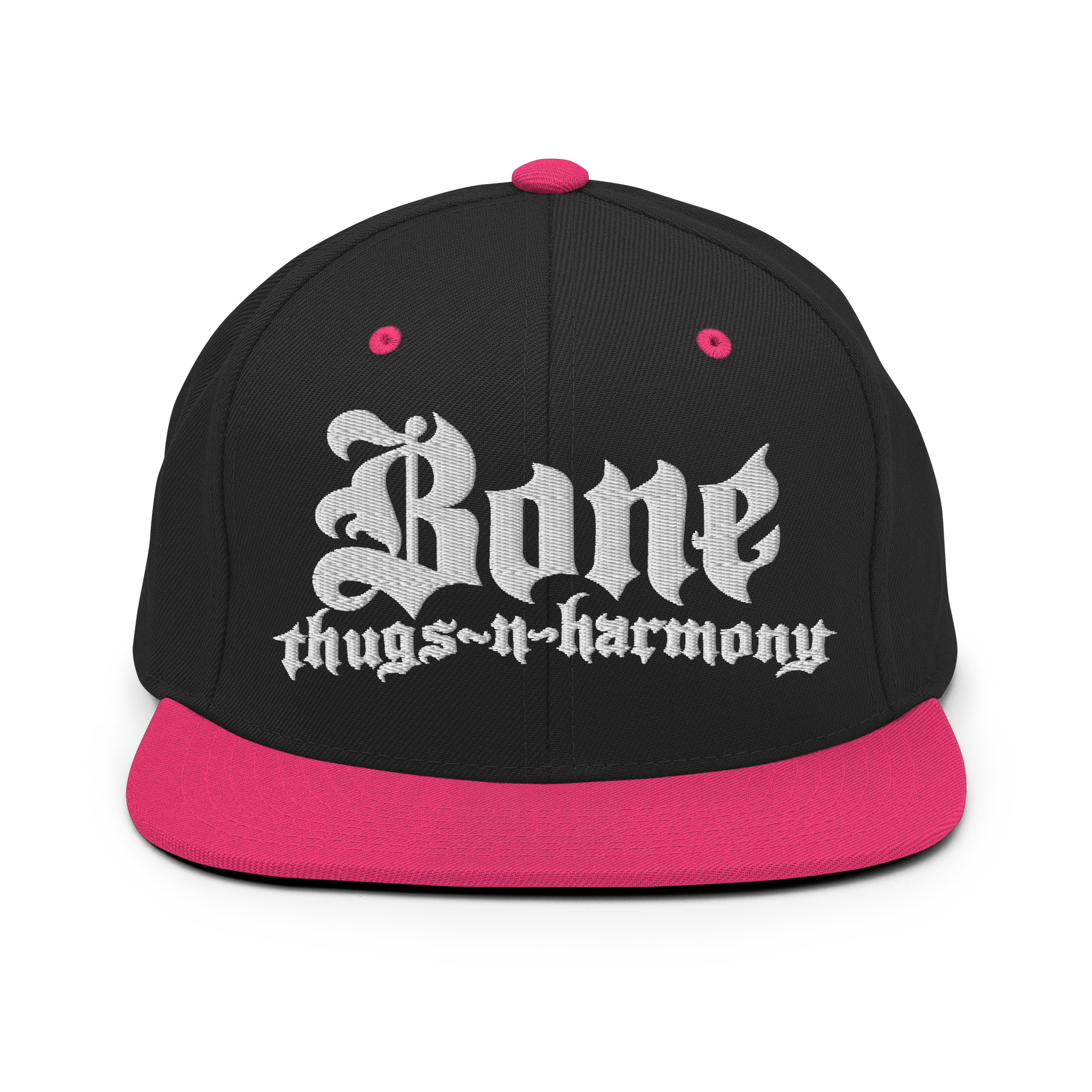 BTNH Snapback - Black / Neon Pink
