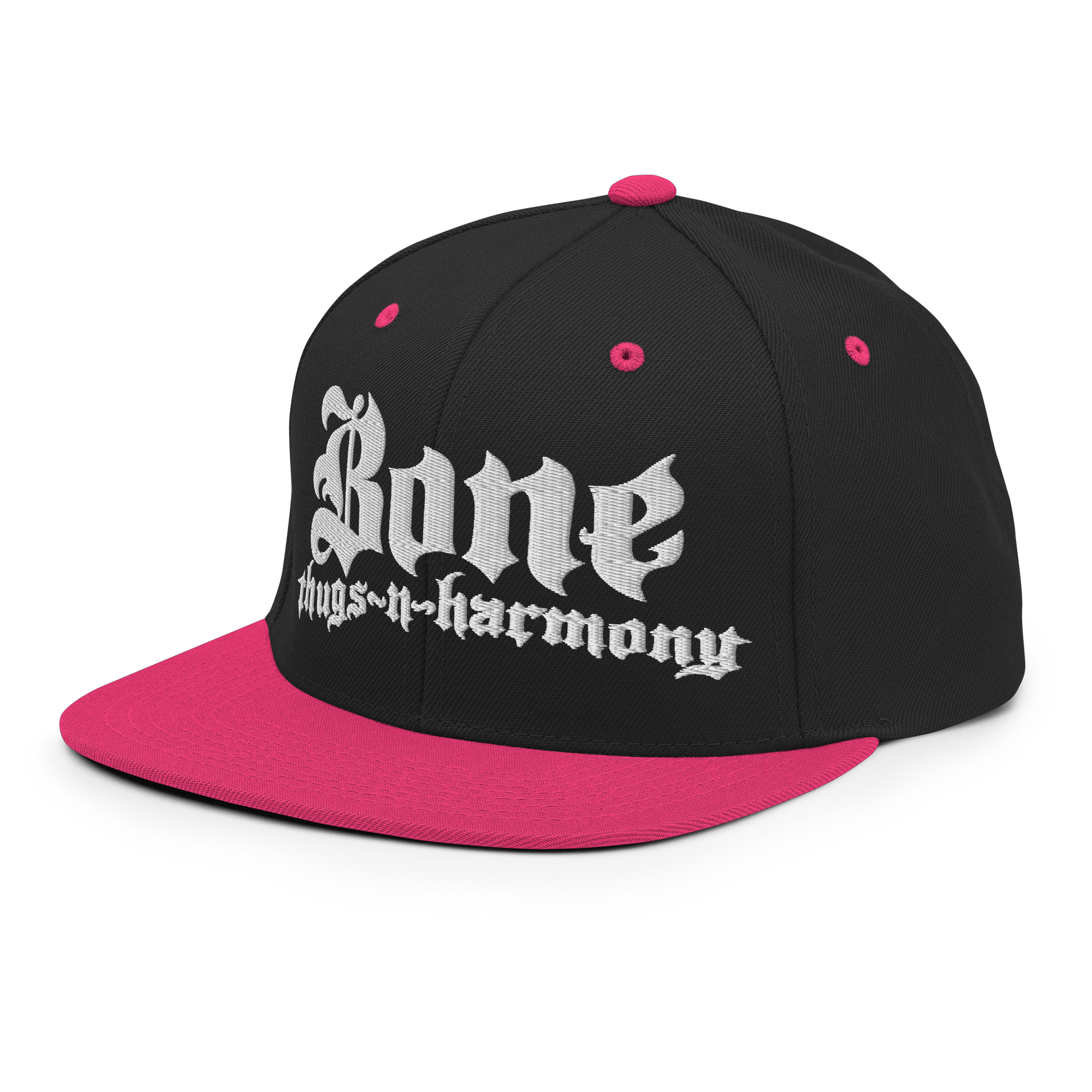 BTNH Snapback - Black / Neon Pink