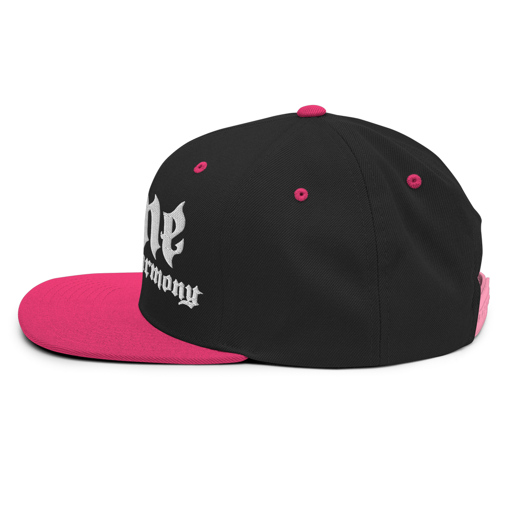 BTNH Snapback - Black / Neon Pink