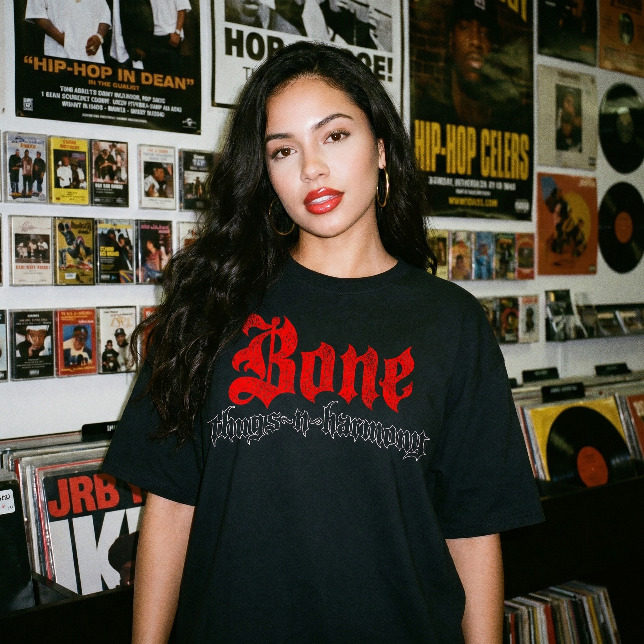 BTNH Logo Tee Red on Black