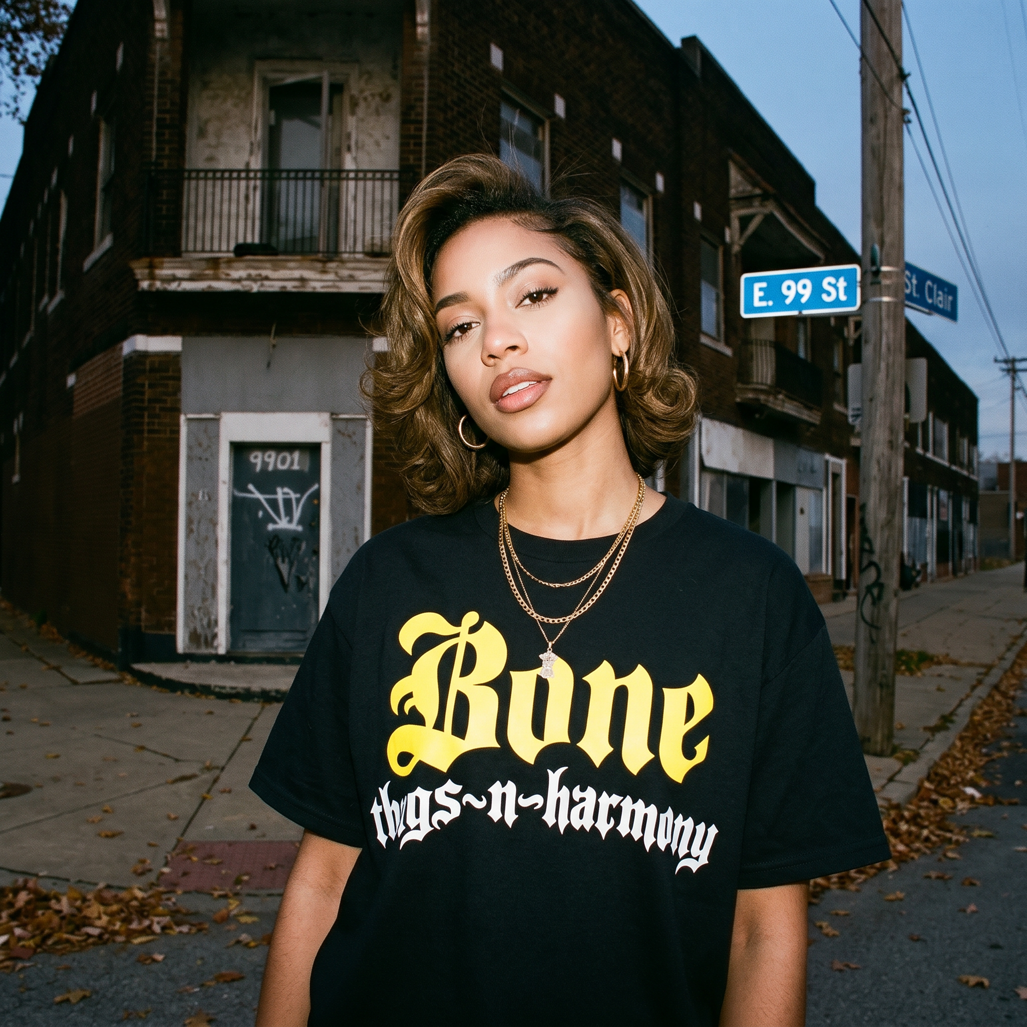 BTNH Logo Tee Yellow on Black