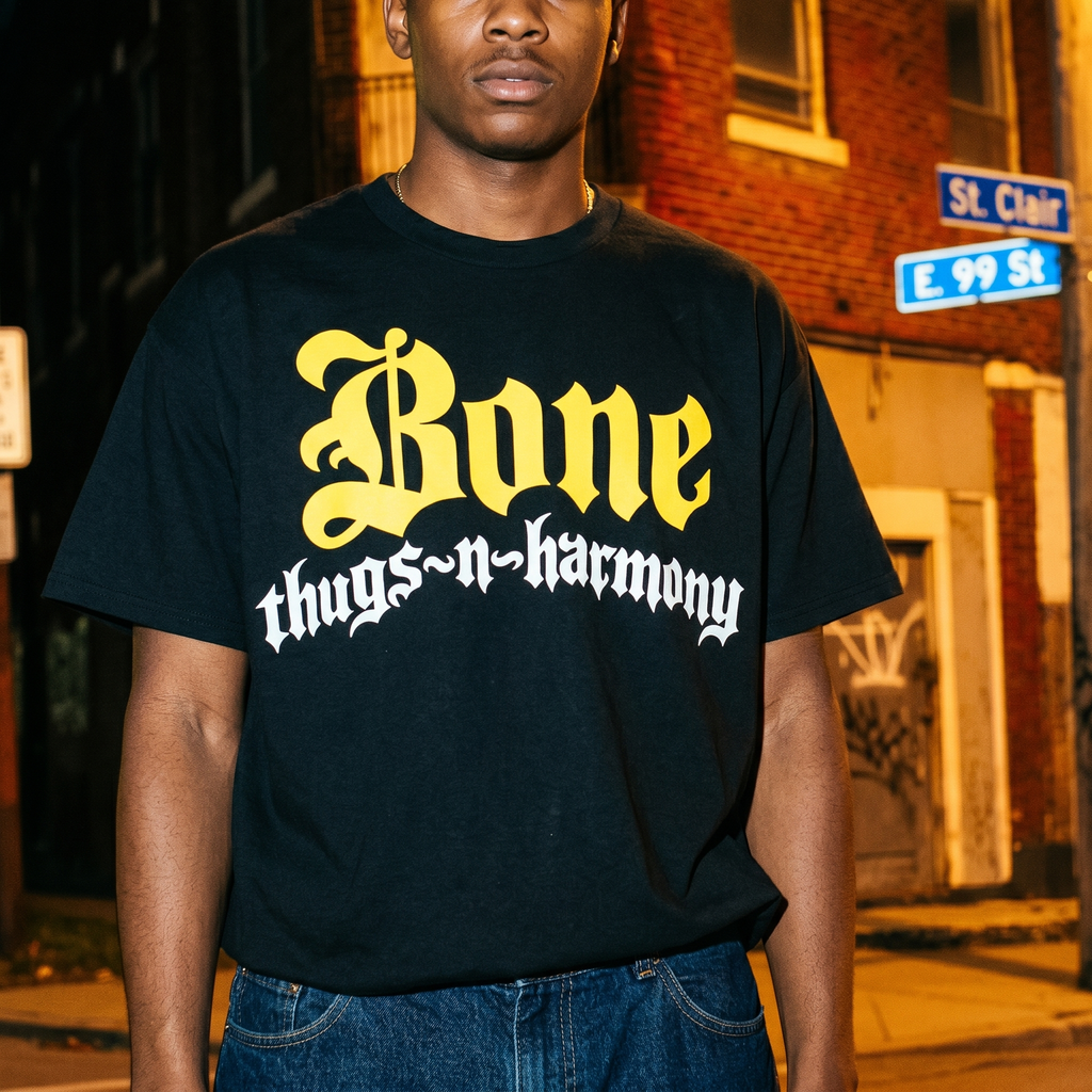 BTNH Logo Tee Yellow on Black