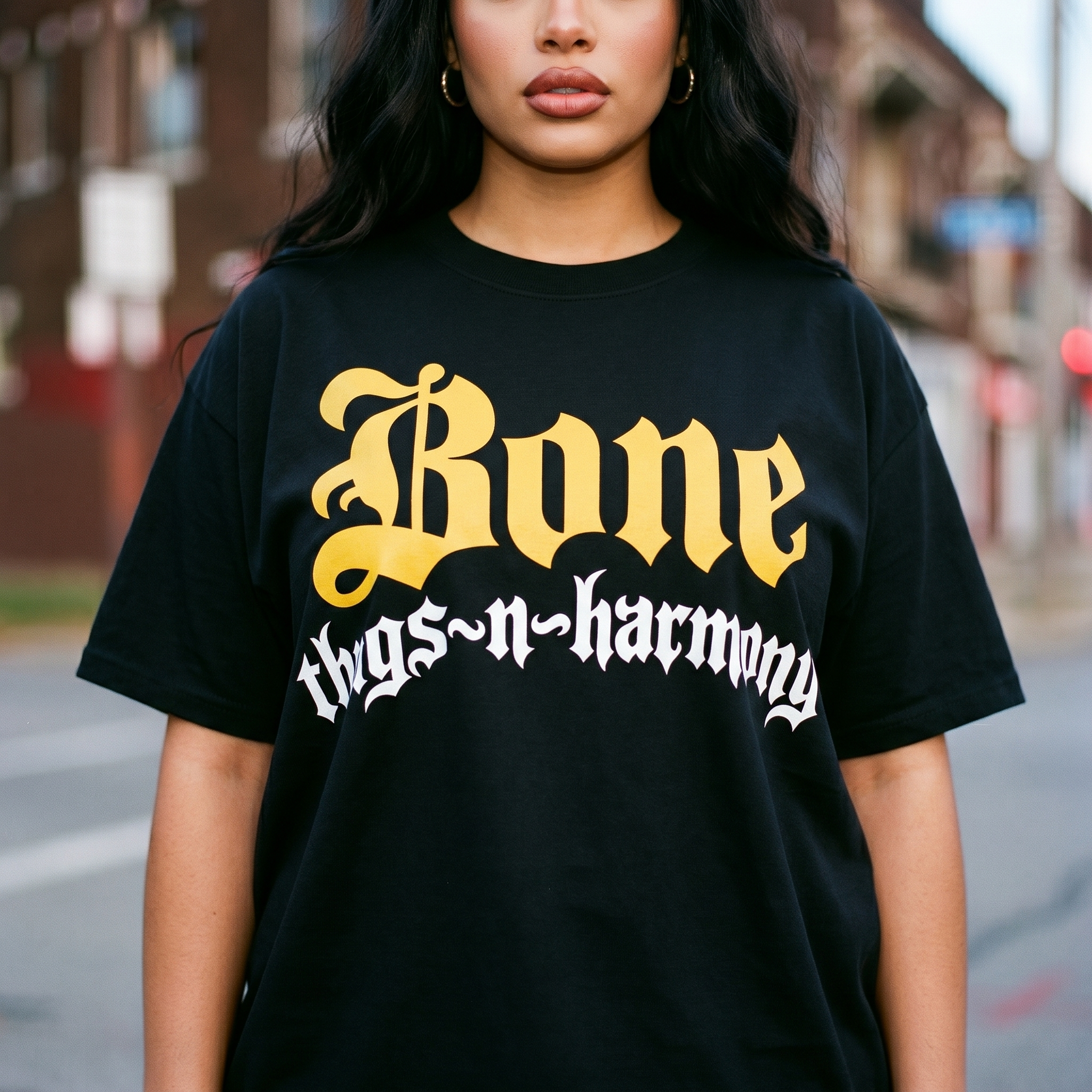 BTNH Logo Tee Yellow on Black