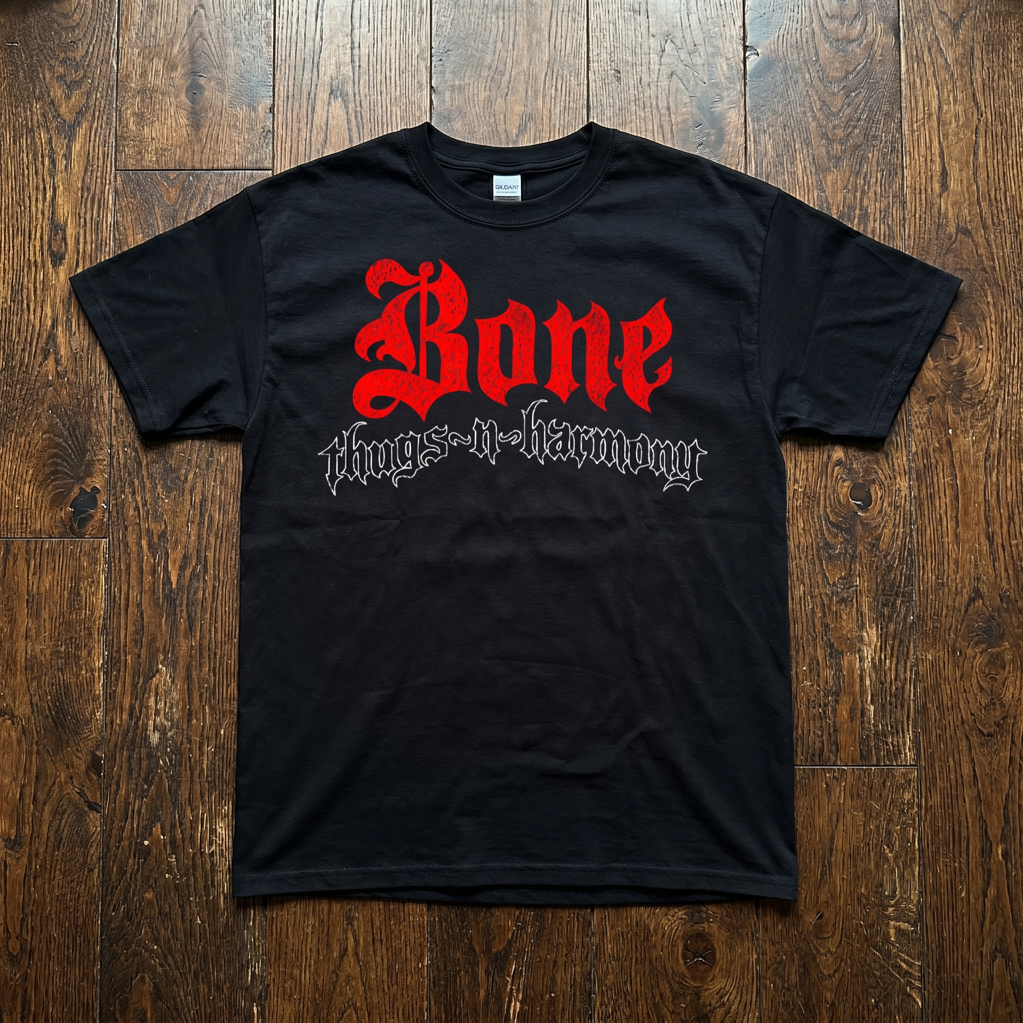 BTNH Logo Tee Red on Black